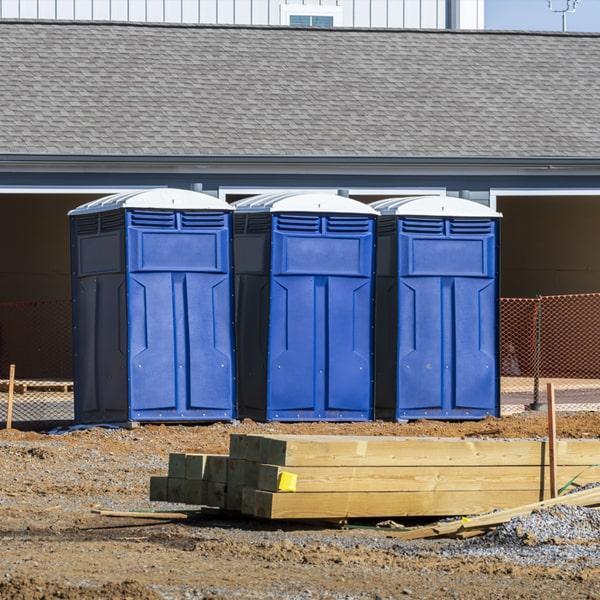 Heavy-duty construction site porta potty in Franklin, Tennessee